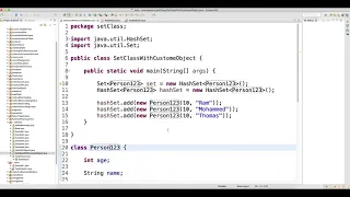 Add Custom Object to Set Classes -52