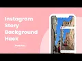How to Add a Background When You Share a Post on Instagram Stories #shorts