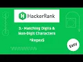 Expresiones regulares Matching Digits Non-Digit Characters - Hackerrank