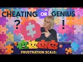 Cheating or Genius 1000 Piece Jigsaw Puzzle Review With Lettered Pieces DebbiePuzzles