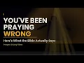 The Real Reason Your Prayers Feel Empty Matthew 6 Explained