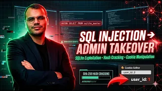 Manual SQL Injection to Admin Takeover SQLite Exploitation Hash Cracking Cookie Manipulation