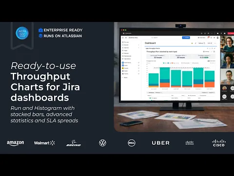 watch Throughput Charts for Scrum, Kanban, SAFe (Gadgets Reports) video