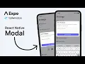 Build a custom React Native Modal Expo TailwindCSS