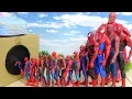 Download Lagu Various Size of Spiderman go into the Hole in Cardboard Box