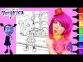Coloring Vampirina Hauntley Disney Coloring Page Prismacolor Markers KiMMi THE CLOWN