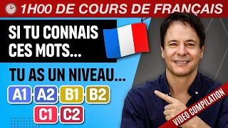 Test de français : Si tu connais ces Mots tu as un Niveau A1, A2, B1, B2, C1, C2 ! (Compilation)