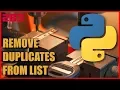 Python Remove Duplicates from a List