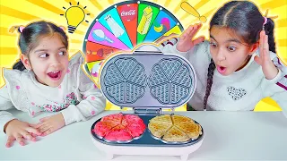 تحدي الوافل بعجلة الحظ الغامضة Mystery Wheel Of Waffle Challenge 