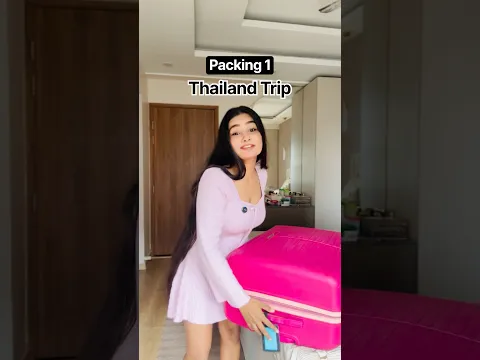 Packing for Thailand Trip 1😱 #crafteraditi #shorts #thailand #packingbag #aditiagrawal #travel