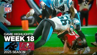 Carolina Panthers vs Tampa Bay Buccaneers Game Highlights 2025 NFL Season Week 18