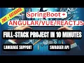 Build a Full-Stack App in Minutes SpringBoot React with JWT Tutorial Monolithic