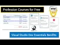 Free Pluralsight Free Data Camp Free Lynda Avail up to 299 Visual Studio Dev Essentials