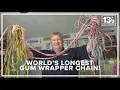 Six decades of dedication Virginia Beach man s world-record gum wrapper chain