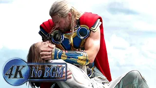 jane dies as a goddess at eternity scene thor adopts gorrs daughter no bgm thor love and thunder