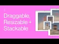 Draggable resizable stackable panels using Javascript