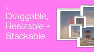 Draggable resizable stackable panels using Javascript
