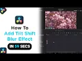 How to Add Tilt Shift Blur Effect on Davinci Resolve NEW