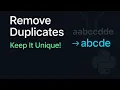 Remove Duplicates in List 4 ways for set dict list comprehension Explained Simply Coding Hives