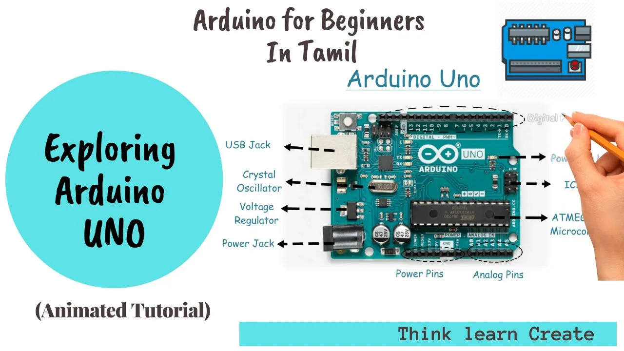 தமிழ் | Exploring Arduino UNO board | Tutorial (Lecture) 3: Arduino in Tamil | Lost Tech Tamil