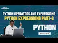 Python Expressions - Part 3 Python Free Course in Kannada Python Entri Elevate Coding