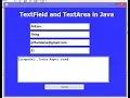How To Use TextField and TextArea In Java