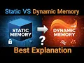 Static vs Dynamic Memory Simple Explanation Memory Management in C Stack vs Heap Dynamic Memory