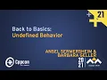 Back To Basics Undefined Behavior - Ansel Sermersheim Barbara Geller
