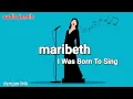 Download Lagu Maribeth - I Was Born To Sing (dengan lirik/teks). #musik #maribeth #lagunostalgia