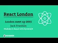 React London Meetup April 2015 Jack Franklin ES6 Modules React with SystemJS