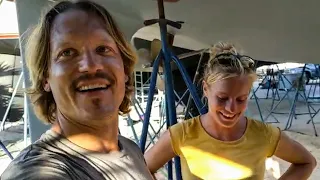 Boat Repair: Dropping the rudder and fixing the damage on the hull