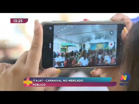 Animação no mercado público com o carnaval 2023