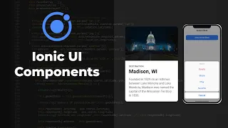 Ionic UI Components - Ion-Card Ion-Lists Ion-fab ActionSheets