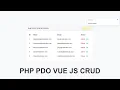 PHP PDO VUEJS CRUD
