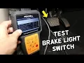 HOW TO KNOW IF BRAKE LIGHT SWITCH IS BAD OR GOOD TEST BRAKE LIGHT SWITCH