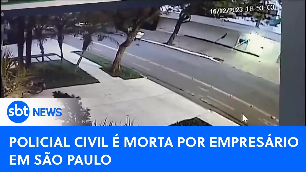 Morador de área nobre de São Paulo atira contra policiais civis |#SBTNewsnaTV(18/12/23)
