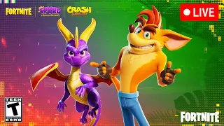 NEW *CRASH BANDICOOT* & *SPYRO* COLLAB SKINS IN FORTNITE!