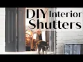 DIY interior window shutters