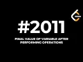 2011 Final Value of Variable After Performing Operations - Python3