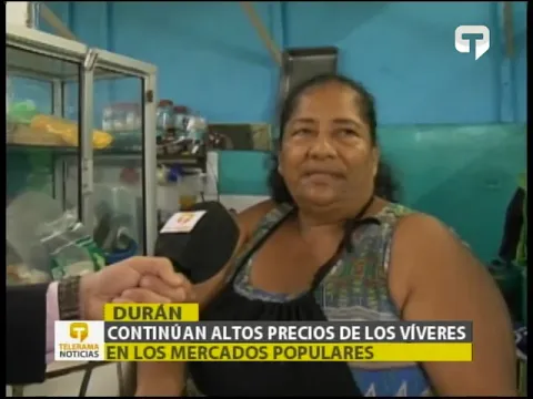 Continúan altos precios de los víveres en los mercados populares