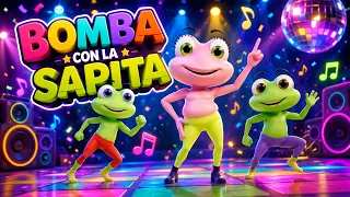 BOMBA CON LA SAPITA 🐸✨ Música Infantil Divertida | Canciones para Niños | Baile Infantil Viral