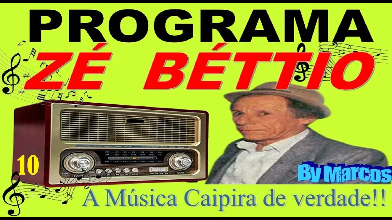 10 - Programa ZÉ  BÉTTIO tocando a verdadeira musica raiz ( haja Saudade) -  By Marcos   Saudades