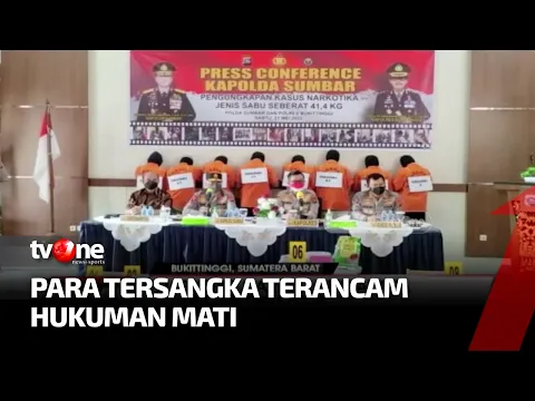 Polisi Gagalkan Peredaran 41,4 Kg Sabu di Bukittinggi