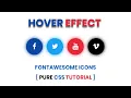 Social Media Buttons Amazing Animation On Hover Using HTML CSS Tutorial In Hindi 2K20