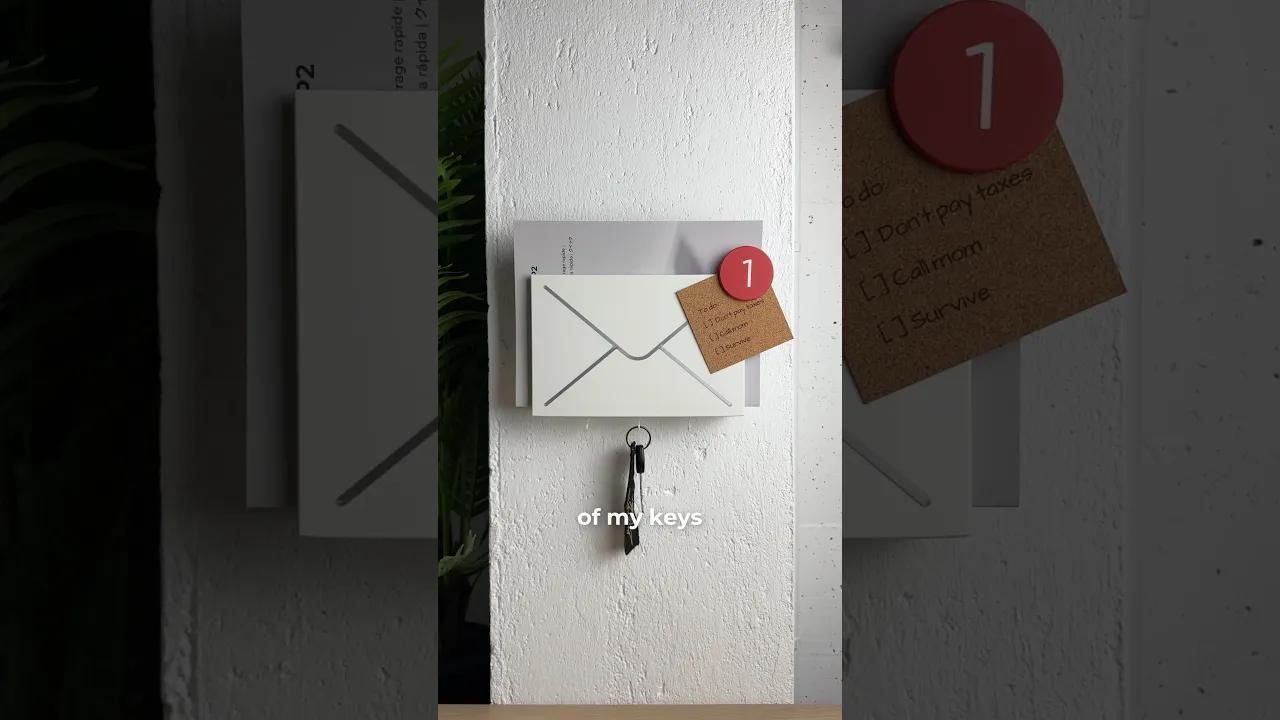 Inbox, Wall-mounted Mail & Key holder. video thumbnail
