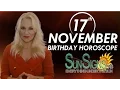 November 17th Zodiac Horoscope Birt ay Personality - Scorpio