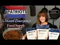 4Patriots 3-Month Emergency Food Supply Unboxing and Taste Test