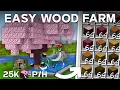 Easiest All Types Tree Farm Minecraft Java 26 2 1 21 20 000 25 000