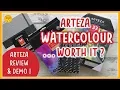 ARTEZA WATERCOLOR art supplies REVIEW - Paints pads brushes and sketchbooks 2019