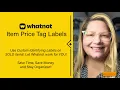 HOW TO PRINT Price Item Tags on whatnotapp DEEtorials Stay Organized